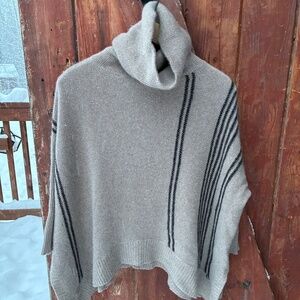 100% cashmere cowl neck sweater